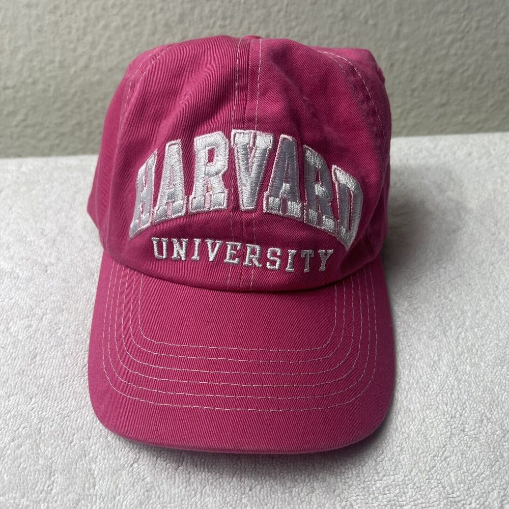 Harvard University Champion Pink Adjustable Baseball Cap Hat Adult One Size